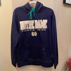 NWT~CHAMPION Navy Notre Dame Fightin’ Irish Hoodie Sweatshirt Size Medium-Unisex